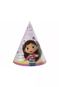 Czapeczki papierowe Koci Domek Gabi