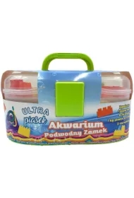 Ultra Piasek - walizka - 1 kg piasku Podwodny zamek (8 foremek + 2 narzędzia)