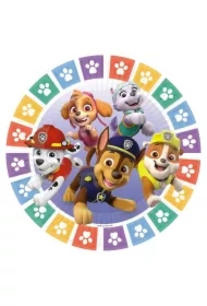 Talerze owalne papierowe Psi Patrol