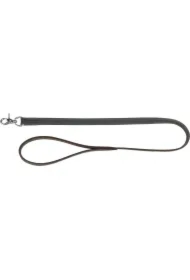 Rustic, Smycz dla psa, gruba skóra, szara, L- XL, 1 m/20mm