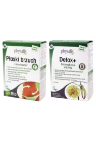 Zestaw suplementów diety: Tabletki na płaski brzuch + Tabletki na detoksykację wątroby