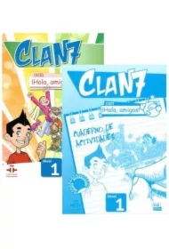 Clan 7 con Hola, amigos! 1. Podręcznik i zeszyt ćwiczeń do języka hiszpańskiego