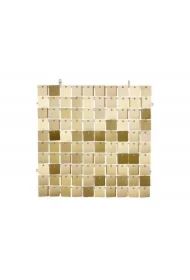 Panel cekinowy kwadraty jasny złoty