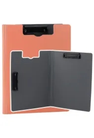 Deska z okładką A4 dwa klipy plastikowa różowa