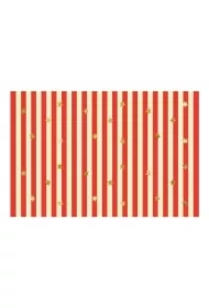 Obrus papierowy Pasy z gwiazdkami 180x120cm