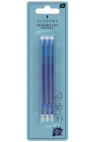 Wkłady do długopisów ścieralnych niebieski 3 szt