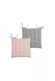 Poduszka na krzesło Duo 40x40 pudrowa