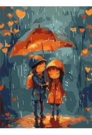 Malowanie po numerach - Pod parasolem