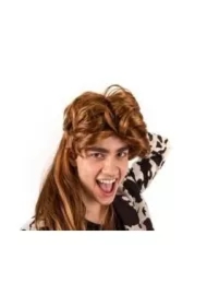 Peruka lata 80-te długie włosy rude