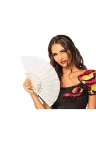 Wachlarz biały Granada