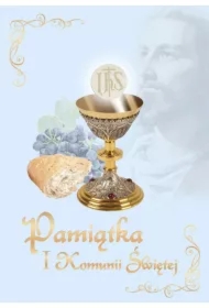 Pamiątka I Komunii Świętej niebieska