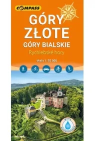 Mapa turystyczna - Góry Złote laminowana