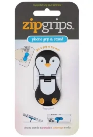 ZipGrip uchwyt na palce do telefonu Pingwin