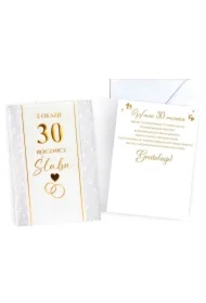 Karnet Rocznica ślubu 30