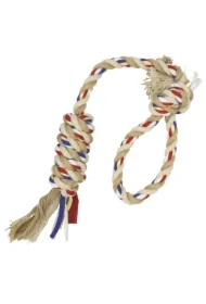 Sznur z pętlą i splotem z jutą 45cm