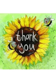Karnet AC638 Dziękuję Słonecznik Podziękowania