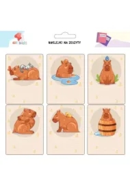 Naklejki na szafkę i zeszyt Kapibara 1