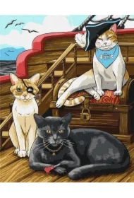 Malowanie po numerach - Puszyste piratki