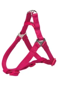 Szelki Premium One Touch, M: 50-65 cm/20 mm, fuksja