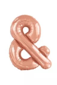 Balon foliowy znak & różowe złoto