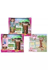 Lalka weterynarz ze zwierzętami 29cm