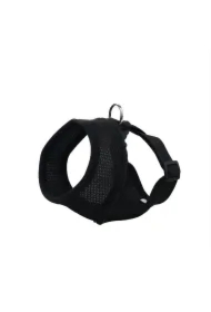 Szelki, dla psa, czarne, siatka i poliester, M, ob.szyi 36cm/ob.klatki 44-57cm