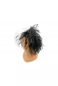 Peruka czarno-biała