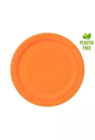 Talerzyki papierowe pomarańczowe