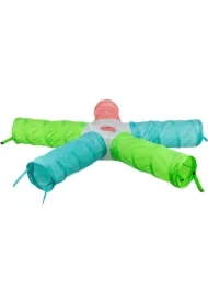 Tunel do zabawy, dla królików miniaturek, 6 wyjść, 5 x 18 cm/47cm