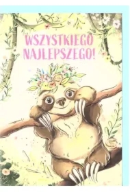 Karnet A5 Urodziny - Leniwiec