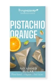 Tabliczka kakaowa pistacje - pomarańcza
