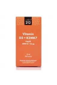 Vitamin D3 + K2MK7 2000IU + 25 ug krople Suplement diety