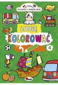 Lubię kolorować 4 Słówka polskie i angielskie