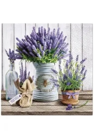 Serwetki 33 x 33 cm Lavender in Bucket