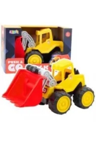 Koparko-ładowarka do piasku żółta