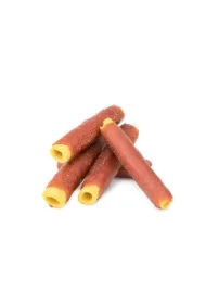 Pausesnack przysmak dla psa, rolki ryżowe owinięte jagnięciną