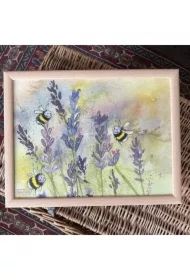 Podstawka pod laptopa LP12 Lawenda i pszczoły