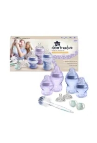 Zestaw startowy dla noworodka butelka ze smoczkiem 0m+ x2 + butelka ze smoczkiem 0m+ x2 + szczotka do butelek i smoczków + smoczek 0-6m x2 + smoczek do butelki 3m+ x2