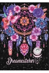 Kolorowanka A4 pionowa 8 obrazków Łapacz snów fiol