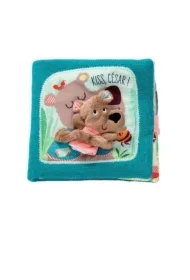 Książeczka z mini-pacynką na palec wielofunkcyjna "Buziaki dla Cezara" Niedźwiadek Cesar 12 m +