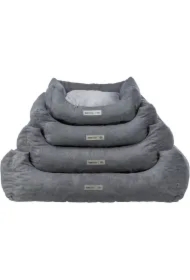 Liano, legowisko, dla psa/kota, tkanina/plusz, prostokątne, szare, 100 x 80 cm