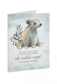 Kartka składana - Bo góry Miś