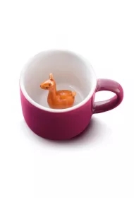 Kubek z alpaką burgundowy