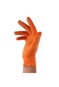 Rękawice nitrylowe diamond pomarańczowe l 8-9 /50szt.