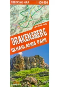 Trekking map Góry Smocze Ukhahlamba Park 1:100 000