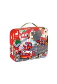 Puzzle w walizce 24 el. Strażacy 3+