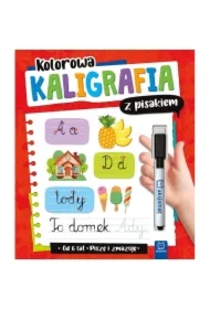 Kolorowa kaligrafia z pisakiem. Piszę i zmazuję