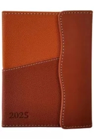 Terminarz 2025 tygodniowy A6+ 2 kolory Waran brąz