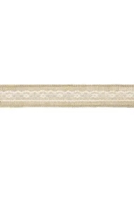 Wstążka dekoracyjna Juta z koronką
