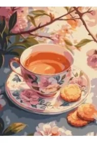 Malowanie po numerach - Herbata kwiatowa